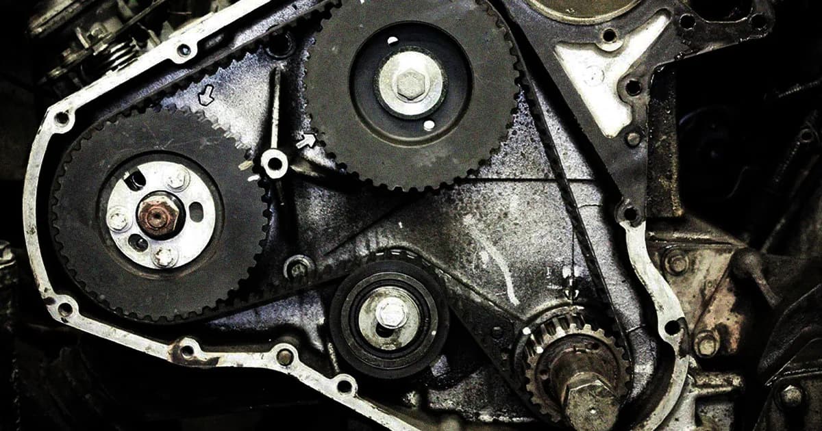 West Auto replacing a wet belt at our Newcastle workshop