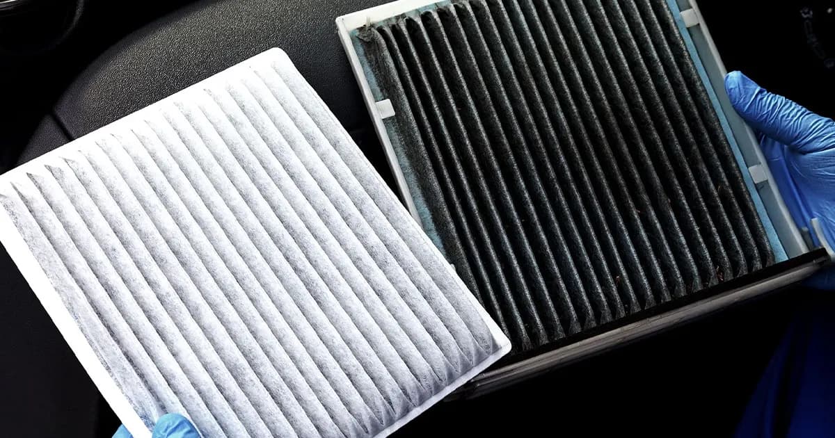 A service with new air filters