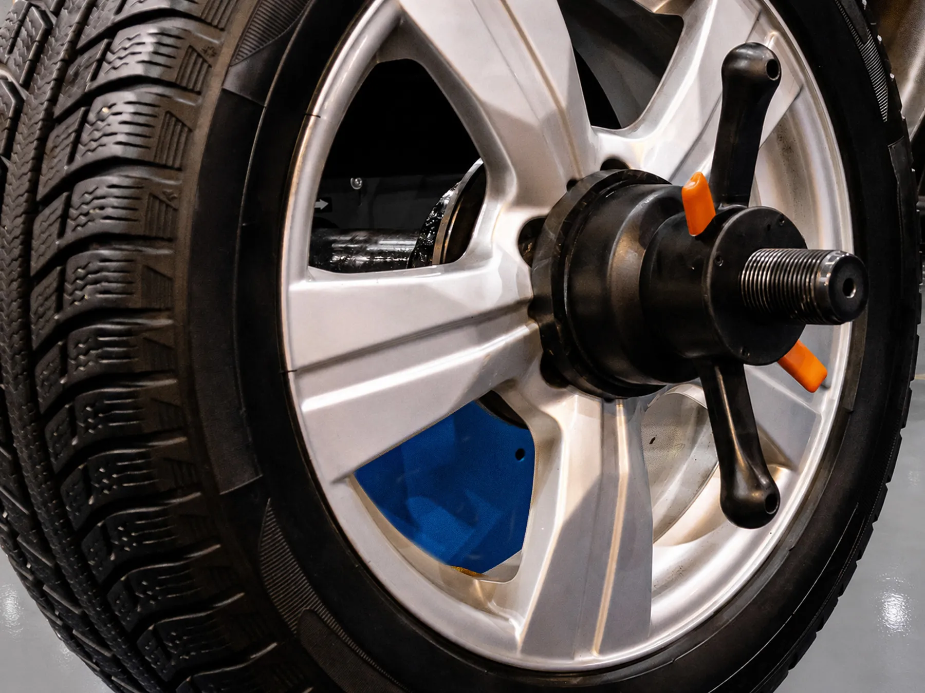 Wheel balancing at West Auto in Newcastle