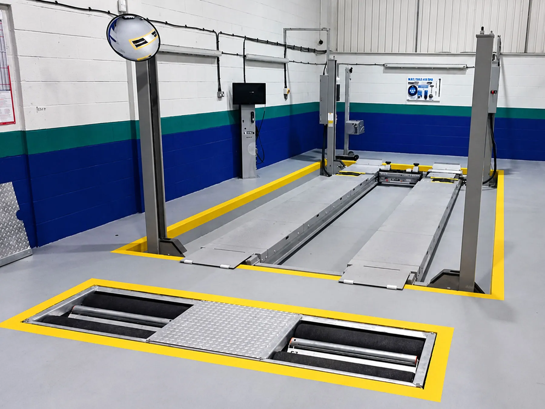 West Auto's MOT bay in Newcastle