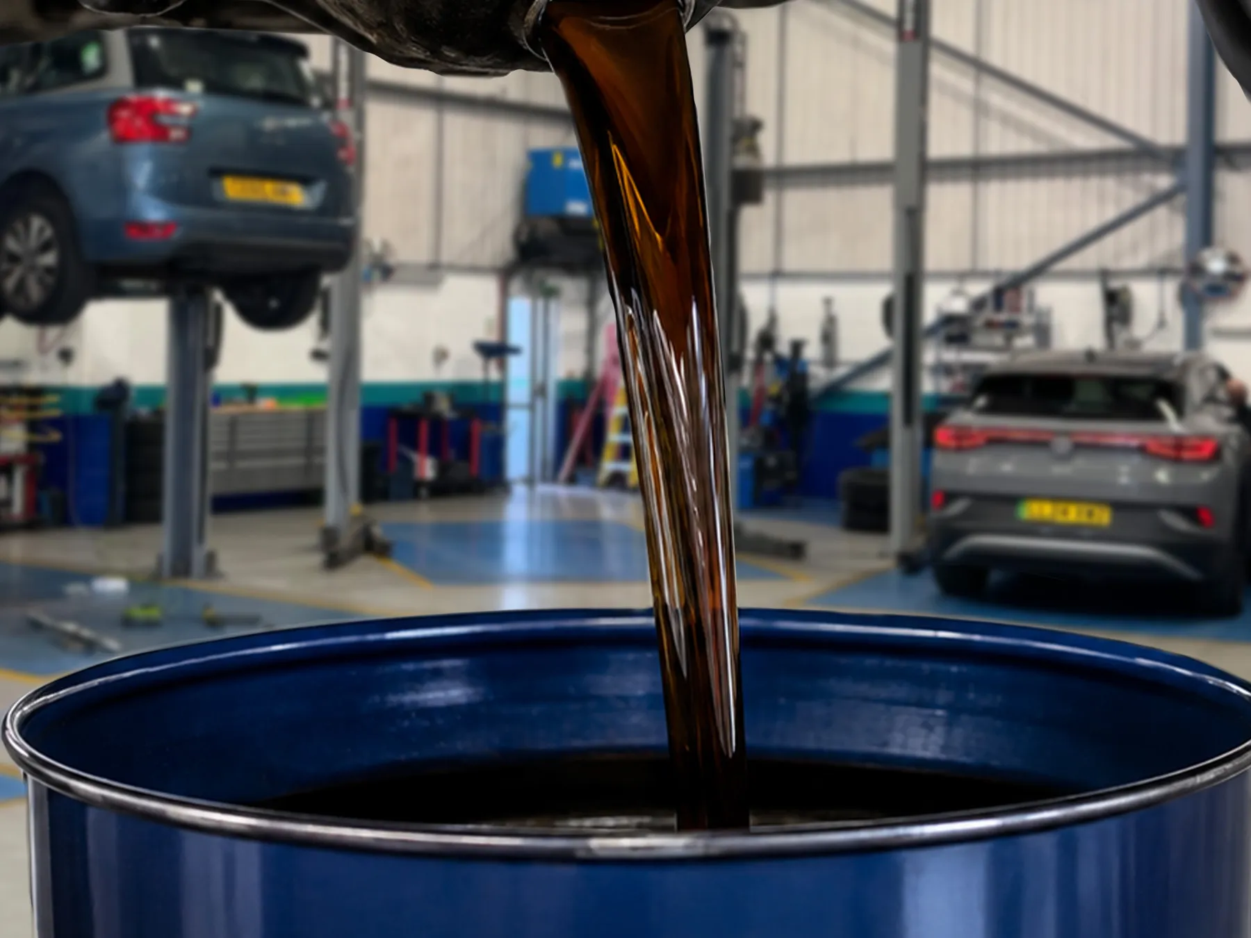 Oil and filter change at West Auto in Newcastle